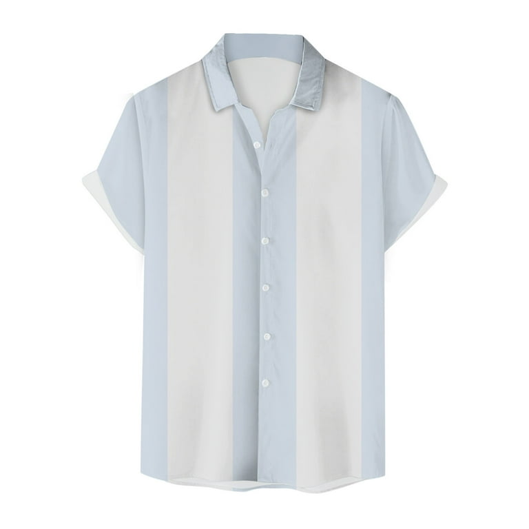 Blue half hot sale shirt