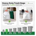 thumbnail image 5 of Trash Bags 13 Gallon 800 Count, Tall Kitchen Garbage Bags with Drawstring, 0.9mil Heavy Duty Leak Proof Odor Resistant Plastic Trash Bags for Home Office Use, 5 of 7