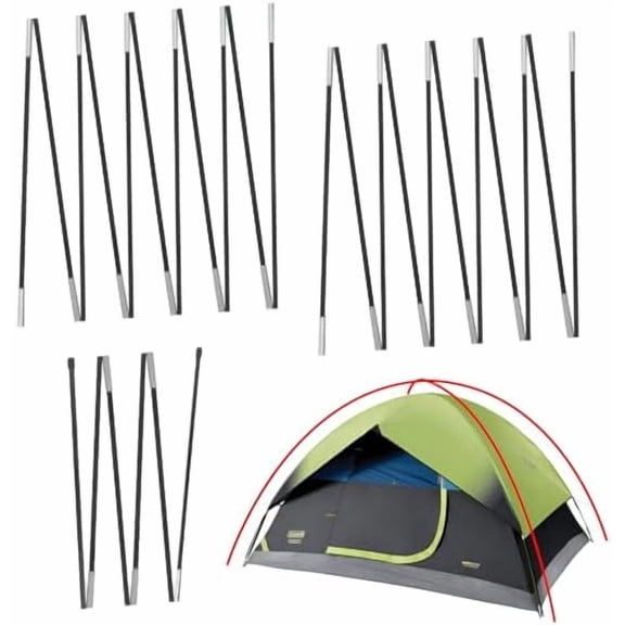 Upgrade 3 PCS Tent Poles Replacement for Coleman 4 Person DarkRoom Camping Tent$$Sport & Recreation Other