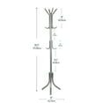 Mind Reader Coat Rack, Hall Tree, Freestanding Organizer, Coat Tree