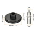 thumbnail image 2 of Uxcell 1/4" to 3/8" Male Double-Side Mounting Screw Adapter 1.73" Dia for Camera Tripod, 2 of 5