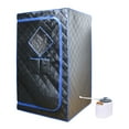 thumbnail image 1 of JOMEED 31 x 31-Inch Quilted Zip Sauna with Chair for Home Relaxation, Black, 1 of 12