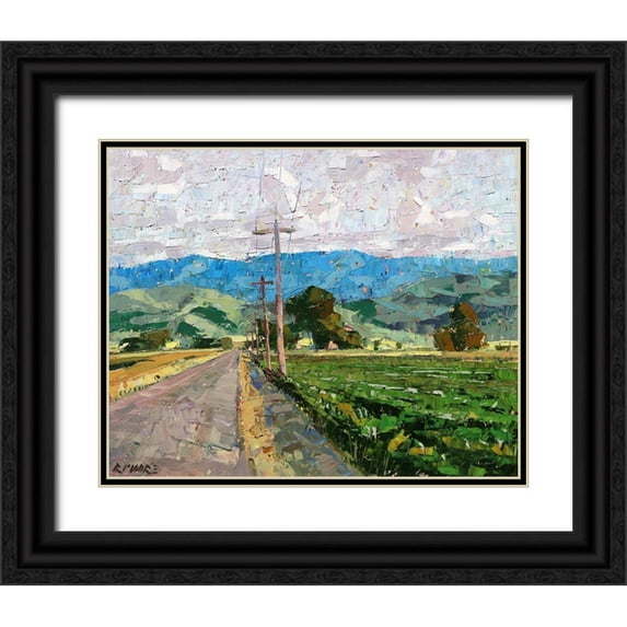 Moore, Robert 18x15 Black Ornate Wood Framed with Double Matting Museum Art Print Titled - In the Country