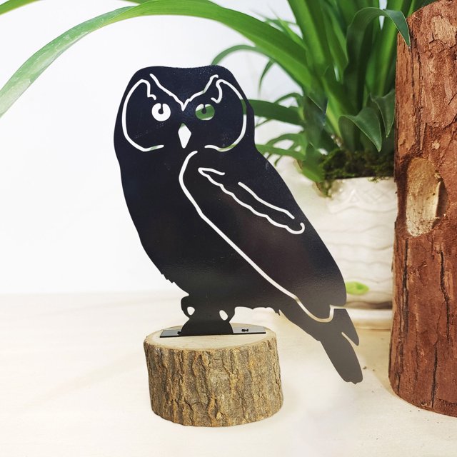Metal Hollow Forest Animal Crafts Log Combinación de metal Decoraciones para el hogar Talla de metal Adornos de animales Wmkox8yii gf7520
