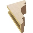 thumbnail image 6 of 4"W x 8"D x 12"H Classic New Brighton Rough Cedar Woodgrain TimberThane Corbel, Primed Tan, 6 of 6