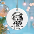 thumbnail image 6 of Personalized Beagle Wearing Santa Hat Christmas 2025 Ornament, Customized Name and Year Beagle Pencil Drawing Ornament, Gifts for Beagle Lovers, Beagle Ornament for Family Friends HQ6NwU, 6 of 6