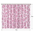 thumbnail image 5 of Pink and Pink Of Leopard Print Shower Curtain 84"x72" ,Bathroom Decorative Shower Curtains Set with 12 Hooks,Modern Waterproof Washable Shower Curtain, 5 of 6