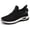 Black, variant on AUDeals Women's Stretch Knit Sneakers, Air Cushion Running Shoes with Arch Support and Non Slip Comfort (Red, 7.5)