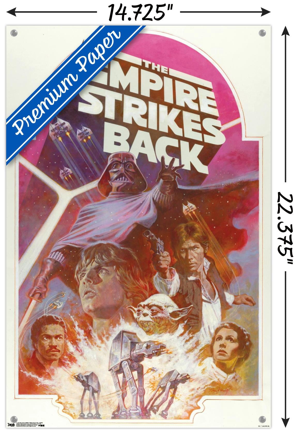 Star Wars: The Empire Strikes Back 40th - Group Wall Poster with Push Pins, 14.725" x 22.375"