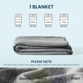 thumbnail image 5 of Nanotex Cooling Blanket for Hot Sleepers, Double-Sided Throw Blanket for Couch, Travel/Outdoor Ultra-Cold Breathable Lightweight Summer Blanket (Dark Grey, 50''x70''), 5 of 5