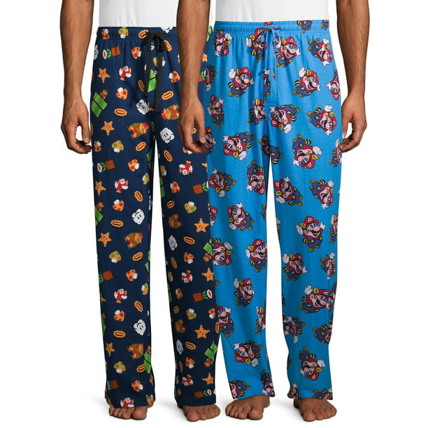 Nintendo - Nintendo Men's Mario 2-Pack Pajama Pants - Walmart.com ...