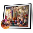 thumbnail image 2 of (Grande Taille) Maison Douillette-Ronde Peinture Diamant 60*45CM, 2 of 10
