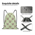 thumbnail image 5 of Drawstring Backpack - Cute Animal Sloth On A Branch Splash Proof Small Drawstring Gym Bag for Women Men, Cinch Sports String Bag Backpack for Travel Swimming Beach, 5 of 8