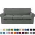 thumbnail image 1 of CHUN YI Sofa Cover with Separate Cushion Slipcover Stretch Checks, 1 of 7