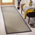 thumbnail image 2 of Safavieh Natural Fiber Grey Brown Area Rug - Runner 2'6" x 20', 2 of 4
