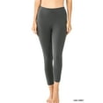 thumbnail image 1 of TheLovely Women & Plus Premium Cotton Mid-High Banded Waist Capri Leggings, 1 of 4
