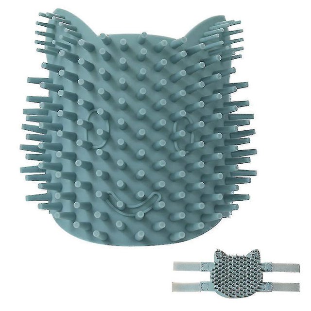 Multi Functional Catnip Flavor Corner Massage Glove Tool For Kitten Puppy Relaxing, Extra Soft Silicone Pins Handy Hair Shedding Trimming