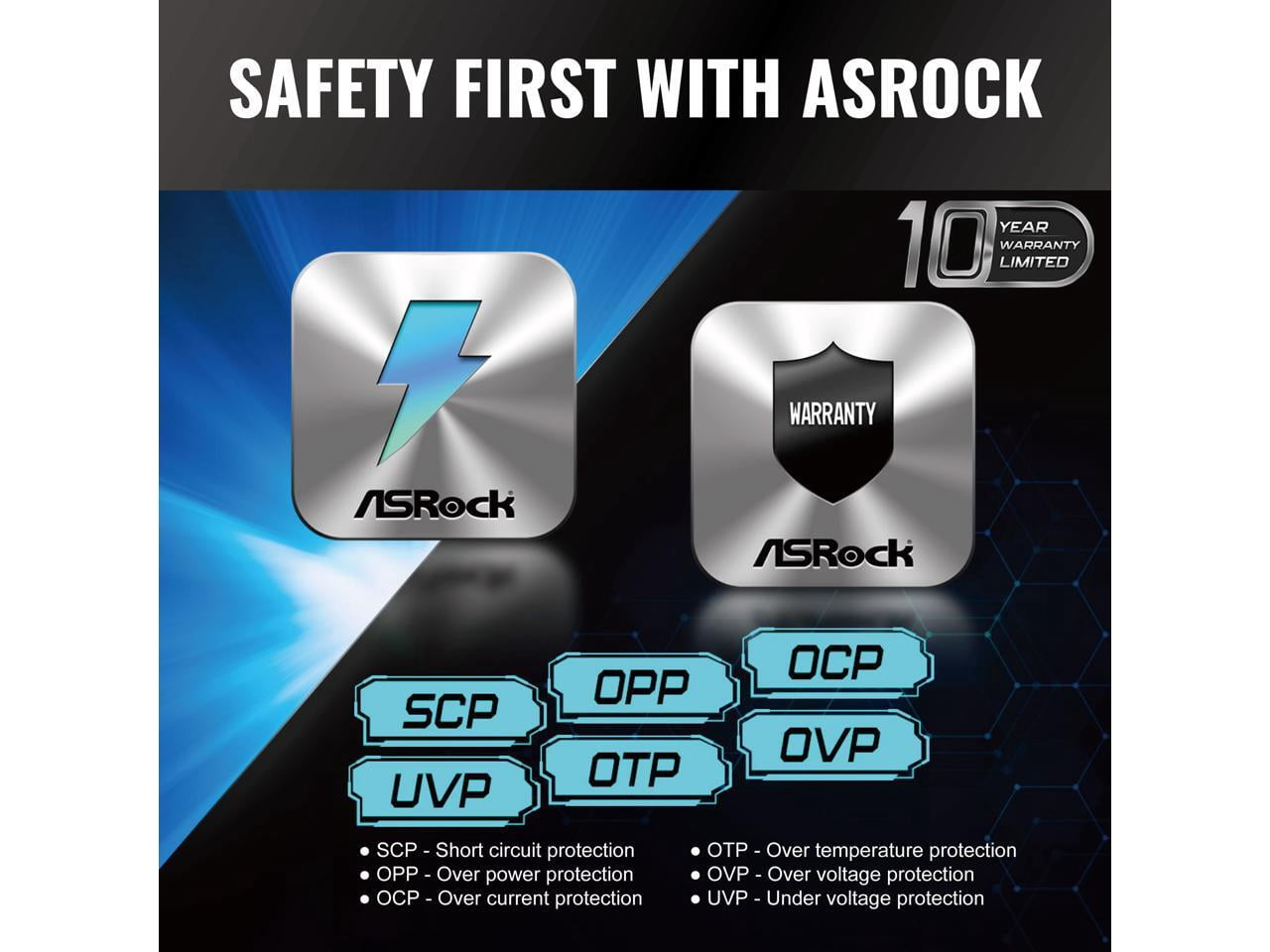 ASRock Steel Legend SL-1200G 80 PLUS GOLD & Cybenetics PLATINUM Full Modular Power Supply, ATX3.1 & PCIe5.1 Ready with Dual Color 12V-2x6 Cable, 10 Years Warranty