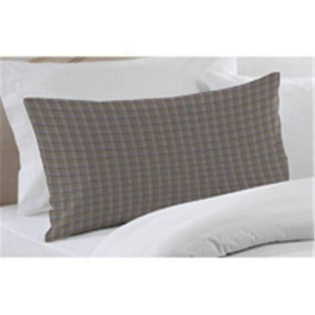 Patch Magic PSW255A Red Lines And Off White Plaid- Fabric Pillow Sham 27 x 21 in.
