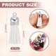 thumbnail image 2 of Uxcell 50 Pcs Llavero con Borlas a Granel para Manualidades, 1.5 Pulgadas Llavero de Borla Charm Ring, Blanco, 2 of 6