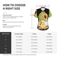 thumbnail image 4 of Xecao Sunflower Gnomes for Women's V-Neck T-Shirts-Elegant Half-Sleeve Tops Perfect for Summer-XX-Large, 4 of 5