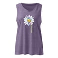 thumbnail image 3 of Womens Printed Sleeveless Casual V-Neck Tank Top, 3 of 3