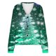 thumbnail image 5 of Puntoco Chaqueta De Punto Informal Con Botones Y Estampado Navideño Para Mujer, 5 of 5