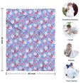 thumbnail image 4 of Blue Butterfly Flower Pattern Blanket,Comfortable Soft Flannel Throw Blanket,All Season,Warm Lightweight Blankets for Sofa Bed Couch Living Room Chair,30"x40", 4 of 4
