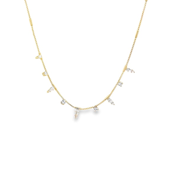 18k Gold Filled Dangle Necklace (H63)