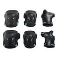 thumbnail image 3 of Almohadillas para el codo de mano almohadillas de niños adultos de skate, deportes al aire libre, livianos, ajustables transpirables ciclistas Azul negro, 3 of 8