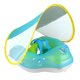 thumbnail image 3 of Anillo de natación para bebé XL, tubos de piscina inflables de 19cm de diámetro interior, flotadores de natación antideslizantes de PVC con toldo de protección solar, 3 of 10