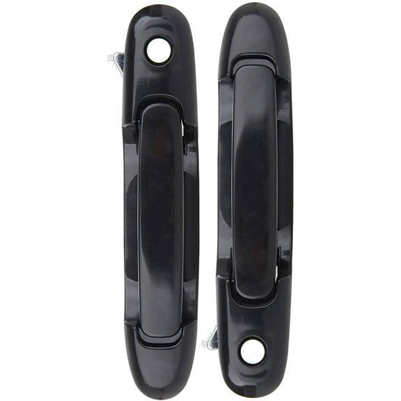 CCIYU Door Handles Exterior Front Driver Passenger Side Replacement fit for 1998-2003 for Toyota Sienna Black(2pcs)