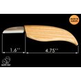 thumbnail image 6 of BeaverCraft Cutting Knife C2 6.5" Whittling Knife for Fine Chip Carving Wood and General Purpose Wood Carving Knife Bench Detail Carving Knife Carbon Steel and Whittling for Beginners, 6 of 8