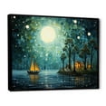 thumbnail image 2 of Designart "Whimsical Pirate Ship Tales In The Moonlight" Pirate Floater Framed Wall Art Prints, 2 of 5