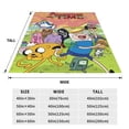 thumbnail image 3 of Adventure Time Jake the Dog Fleece Throw Blankets, Super Soft Flannel Cozy Blankets for Adults, Washable Lightweight Blanket for Couch Sofa Bed Office, Warm Plush Blankets for All Season, 3 of 8