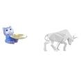 thumbnail image 1 of Bandeja decorativa moderna de resina con forma de gato y toro para decoración del hogar, mesa de comedor, armario, estante, joyería, aperitivos,, 1 of 8