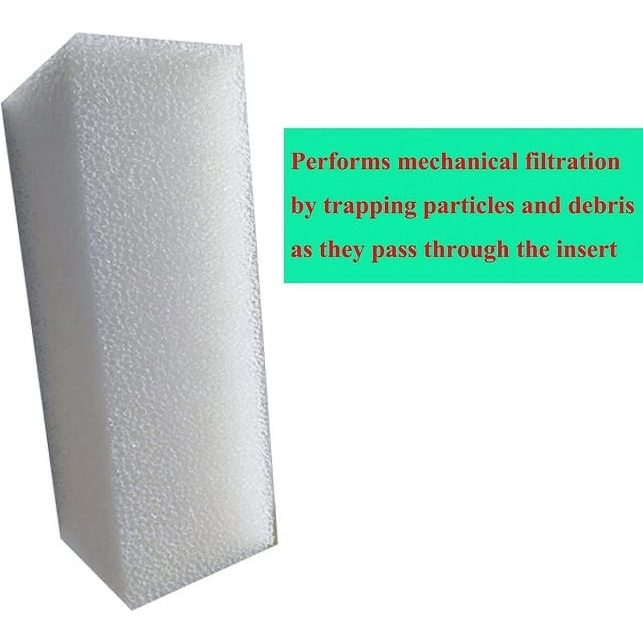 Qzbhct Replacement Foam Filters Compatible with AquaClear 110/500 A623 Filter Sponge (3 Black 3 White)