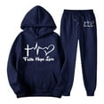 thumbnail image 4 of 2 Piece Sets for Women Fall - Long Sleeve Hoodie With Sweatpants Matching Lounge Sets for Women Sweat Sets Women, 4 of 4