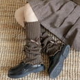 thumbnail image 3 of FAWUUDO Winter Warm Leg Warmers for Girls Fall Knitted Legwarmers Cute Soft Socks Accessories, 3 of 4