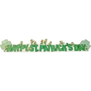 PMU St. Patrick's Day Decorations and Party Supplies - "Happy St Patrick's Day" 35in Expandable Banner Pkg/1