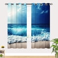 thumbnail image 3 of Marble Curtains Abstract Green Texture Marble Print Living Room Curtains Retro Marble Pattern Curtains Kitchen Bedroom Blackout Curtains 42x63 Inch 2 Panels, 3 of 6