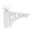 thumbnail image 1 of Soporte para estante de vidrio, montaje en pared, herrajes resistentes, soporte antiguo, de pared ajustable para sala de estar, baño y cocina. Blanco, 1 of 8