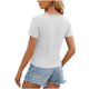 thumbnail image 4 of Fiudx Ofertas Del Día Tops con Estampado de Moda para Mujer, Blusa de Manga Corta, Camisetas Divertidas con Cuello Redondo, 4 of 4