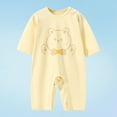 thumbnail image 2 of Hrsba Kids Onesie Pajamas, KidsRompers For 0-18 Months Unisex Boys Girls Bear Print Thin Romper Sleepwear, 2 of 3