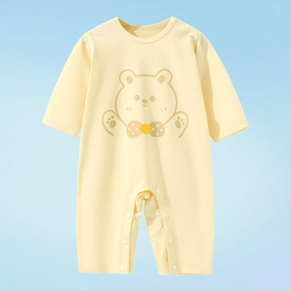 Baby Girls Boys Onesies Summer Unisex Gender Neutral Toddler 0-18M Infant Children Romper Pajamas Bodysuit Summer Short Sleeve Baby Boys Girls Clothes Jumpsuit