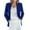 Blue, variant on Casual Blazers for Women 2025 Corduroy Long Sleeve Notch Lapel Collar Open Front Business Casual Work Office Jacket