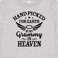 thumbnail image 4 of Inktastic Handpicked for Earth by My Grammy in Heaven with Angel Wings Boys or Girls Baby T-Shirt, 4 of 5