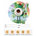 thumbnail image 6 of 15 Inch Round Placemats Set of 4, St. Patrick's Day Non Slip Heat Insulation PP Table Mats, Green Shamrock Hat Ladybirds Daisy Rainbow Washable Place Mats for Kitchen Dining Party Table Decor, 6 of 7