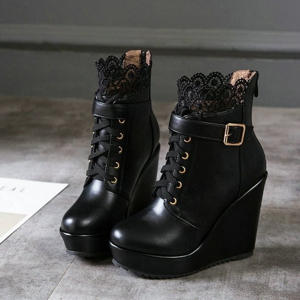 High heel snow boots best sale