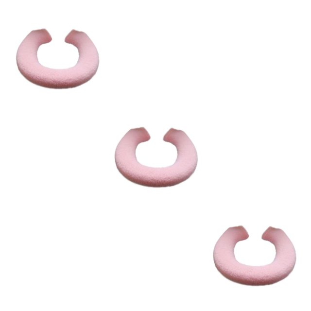 Transemion Coussin de Salle de Bain Durable Résistant aux Déchirures et Options en Forme de U/O Résistant à l'Usure Rose 3Set